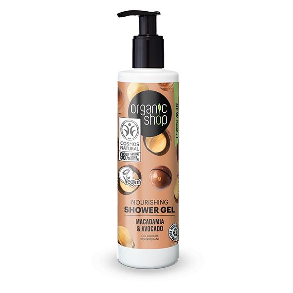 Gel de Ducha Nutritivo Macadamia Aguacate Organic Shop 280 ml