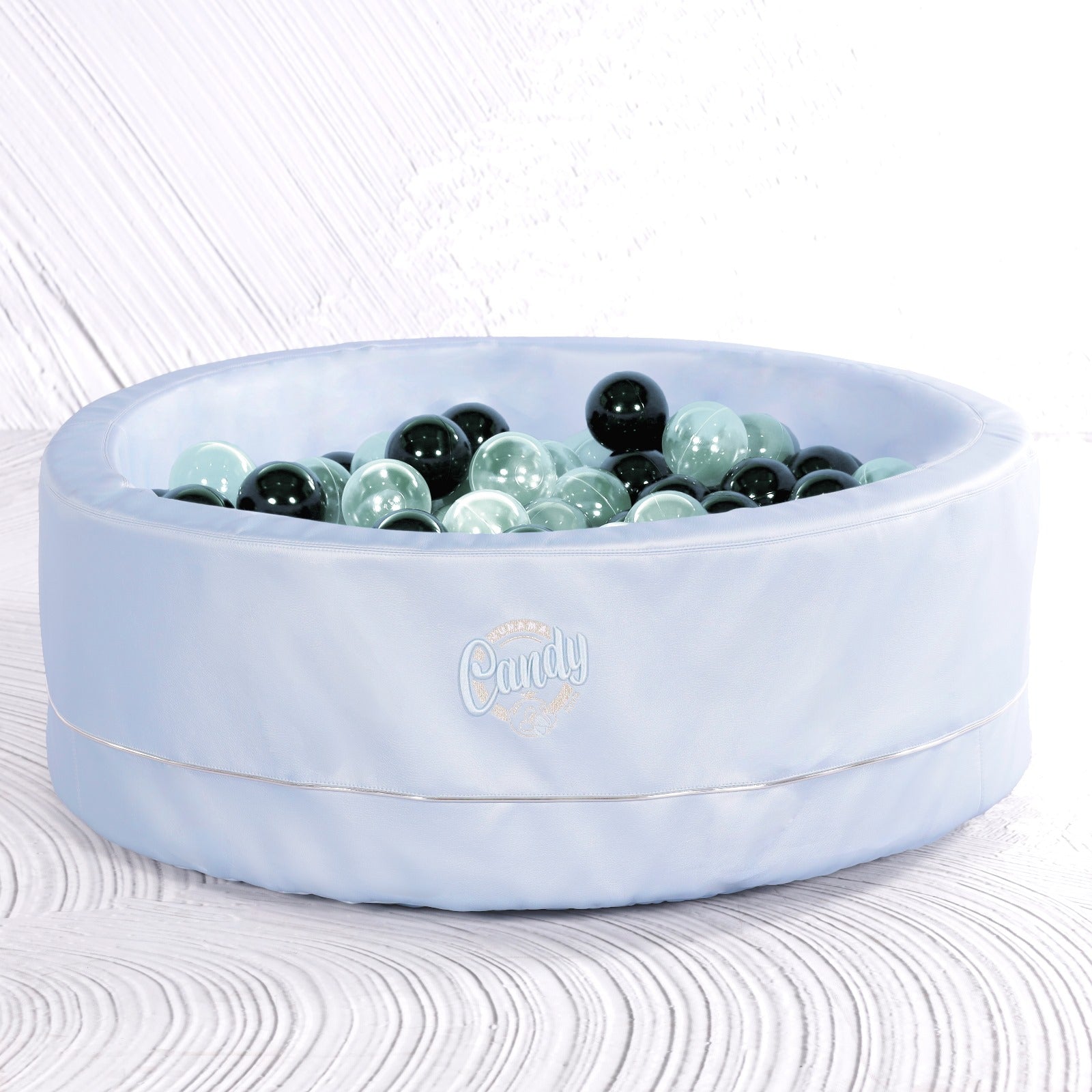 Piscina De Bolas Polipiel Candy Azul Claro