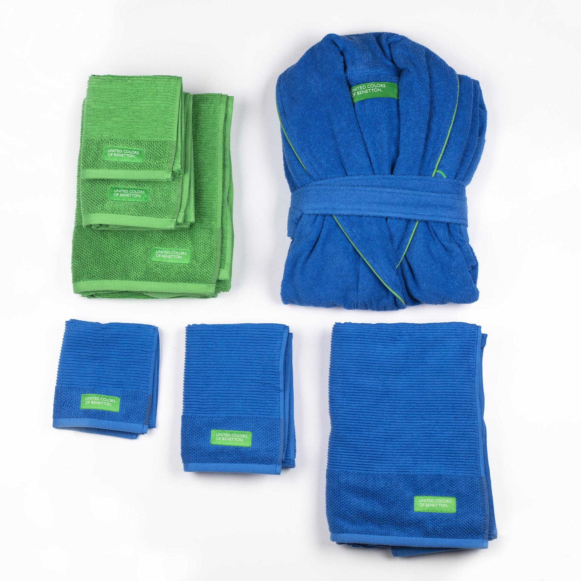 Albornoz L/xl 360gsm 100% Algodón Azul Rainbow_5