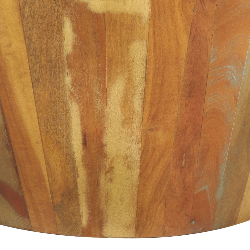 Mesa De Centro De Madera Maciza Reciclada Ø65x31 Cm_2