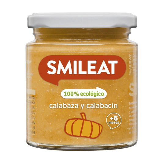 Tarrito BIO calabaza y calabacín +6 meses Smileat 230g