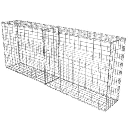 2 Cestas De Acero Galvanizado De Exterior Jaulas Para Decoración 100 X 80 X 30cm_0