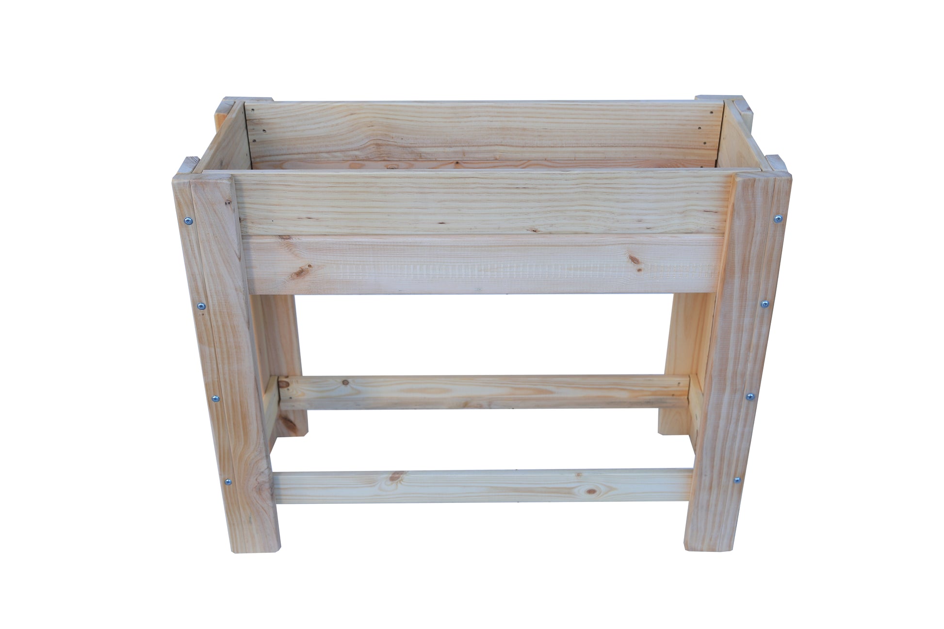 Mesa De Cultivo la Huerta De Madera Natural 99 X 39 X 80 Cm 50l + Bolsa Geotextil, Huerto Urbano Para Interior..