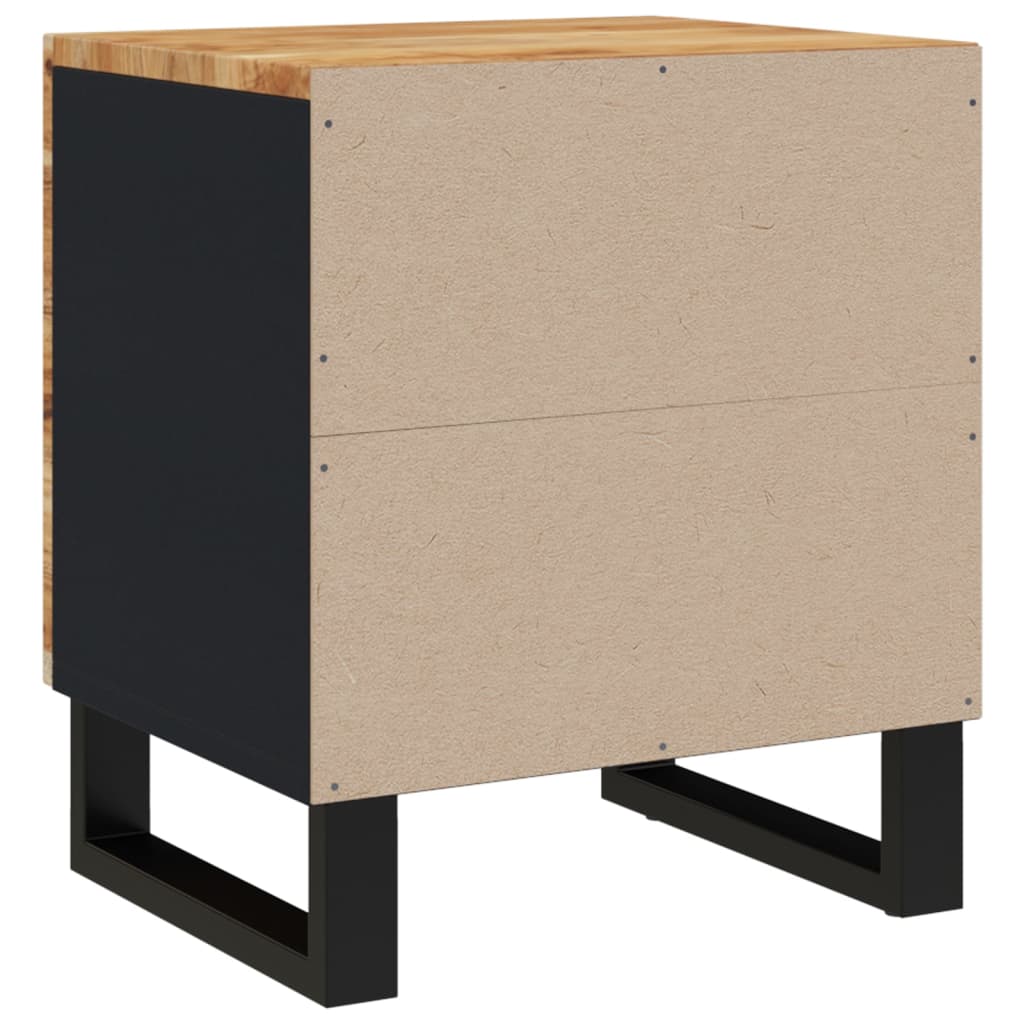 Mesitas De Noche 2 Uds Madera Maciza De Acacia 40x33x46 Cm_2