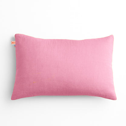 Cojín Rectangular De Algodón Orgánico Rosa