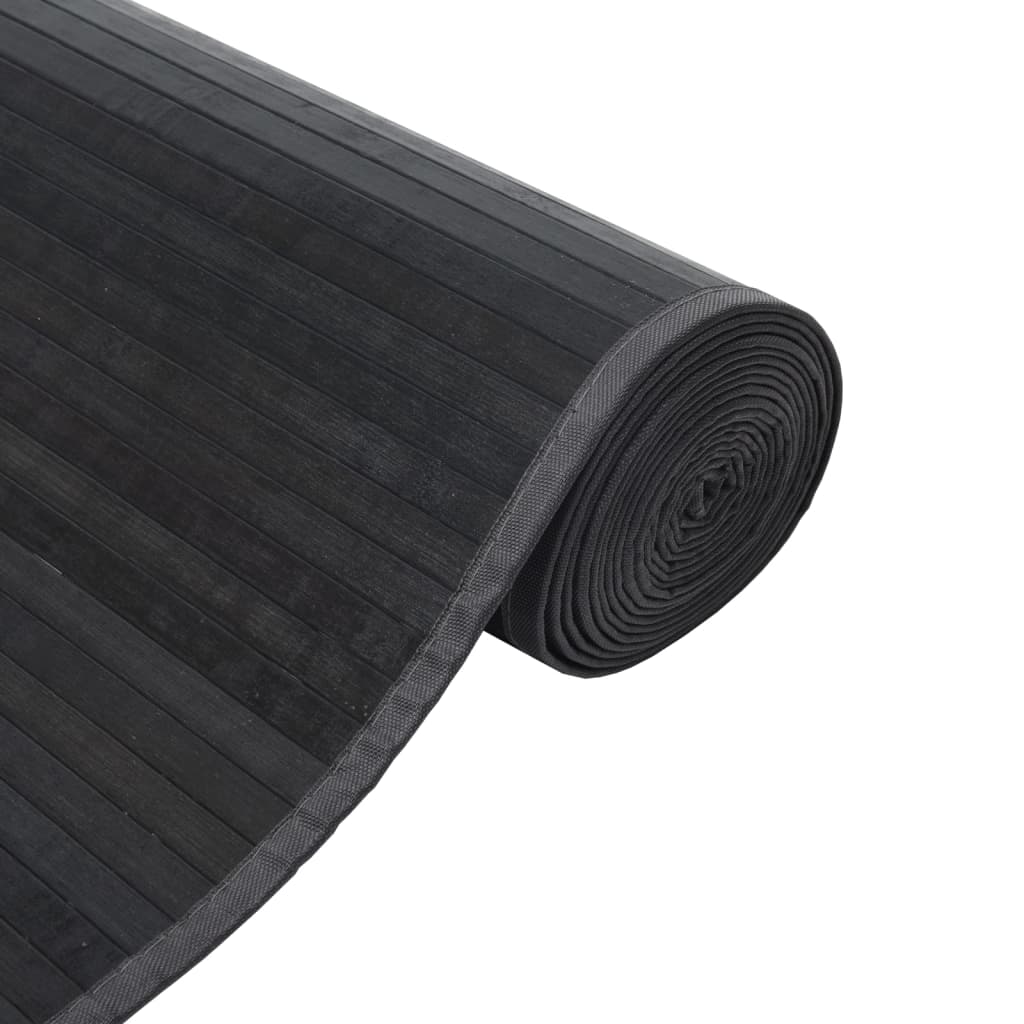 Alfombra Rectangular Bambú Gris 100x1000 Cm / Vetonek_4