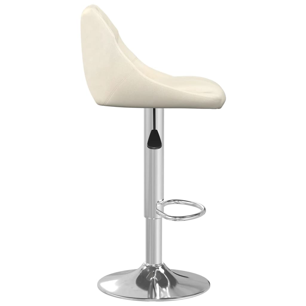 Taburete De Cocina De Terciopelo Crema_2