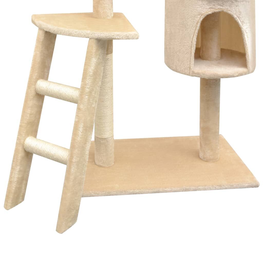 Vidaxl Rascador Para Gatos Con Poste Rascador De Sisal 150 Cm Beige_2