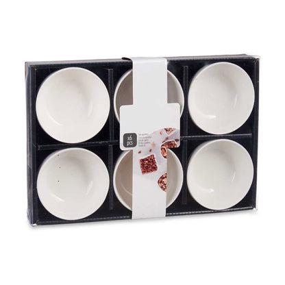 Set 6 Cuencos Porcelana Blanca Aperitivo Colección Vessia_4