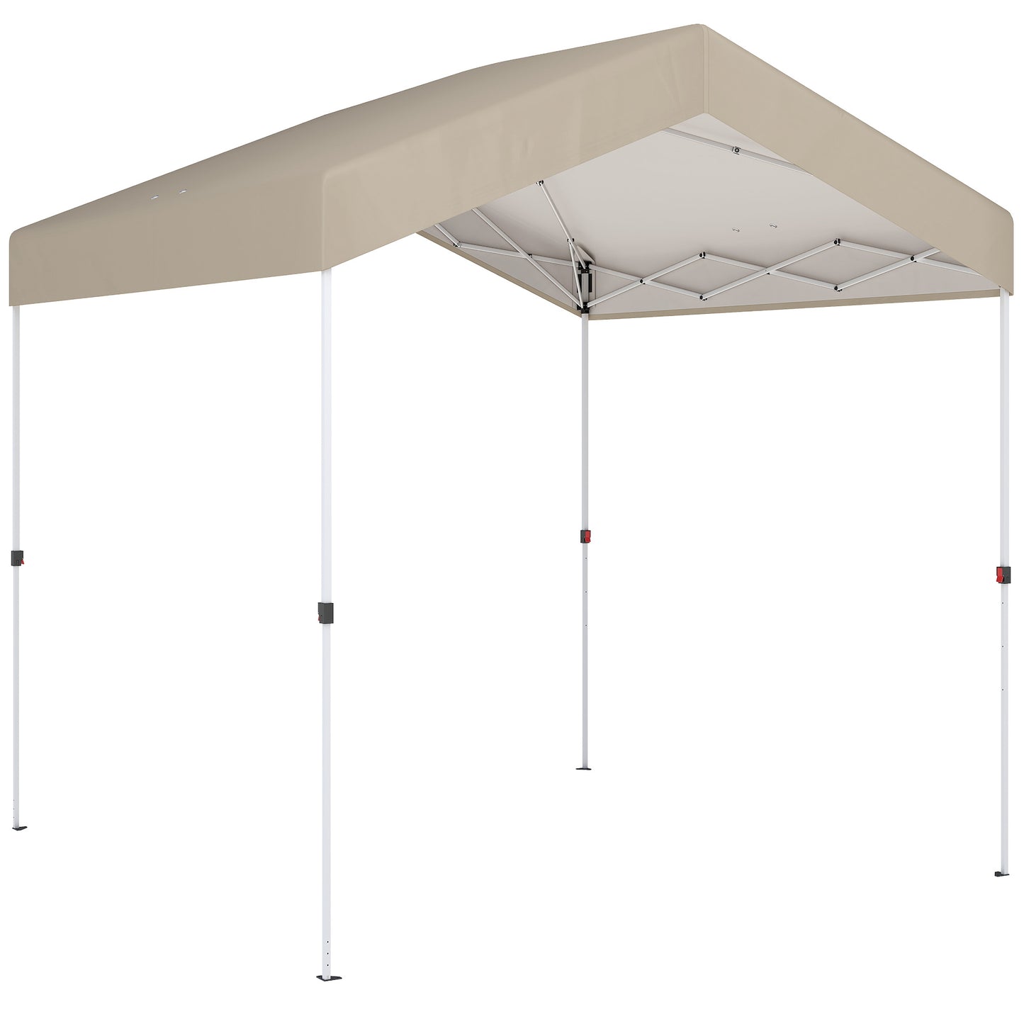 Outsunny Carpa Plegable 2,4x2,4 M Pop-up Upf50+ Bloqueo Central Altura Ajustable_0