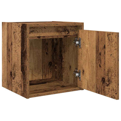 Mesilla De Noche De Pared De Madera Vieja 38x34x40 Cm_3