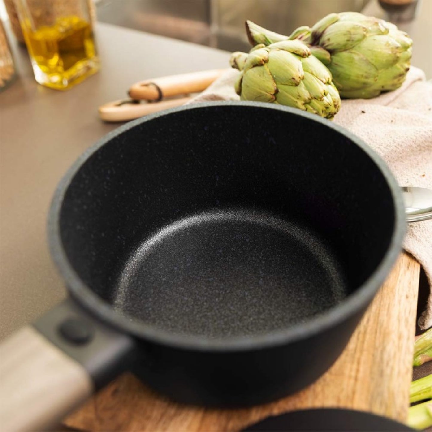 Cazo Polka Excellence 16 Pot Force. Diámetro 16 Cm, Aluminio Fundido, Revestimiento Antiadherente, Apto Para Todo Tipo De Cocinas Y Lavavajillas, Fo_4