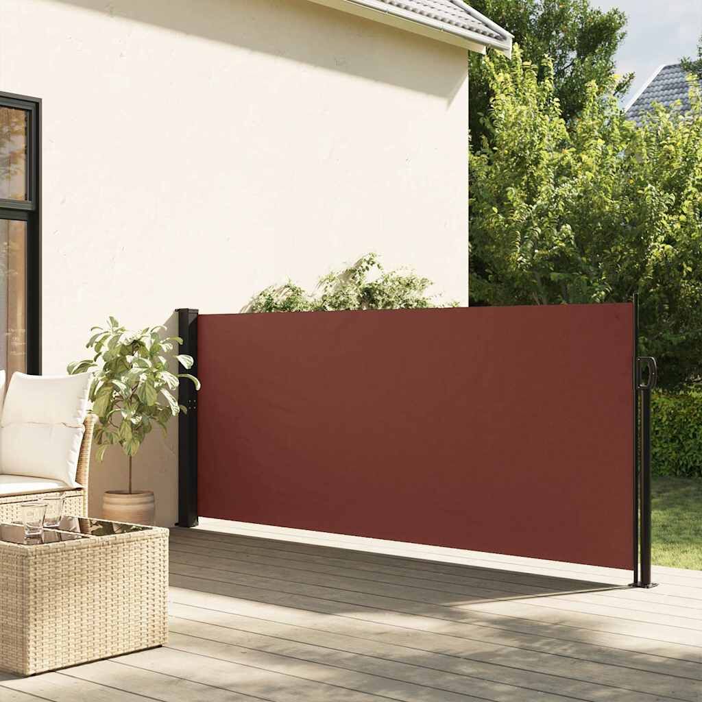 Vidaxl Toldo Lateral Retráctil Marrón 100x500 Cm_1