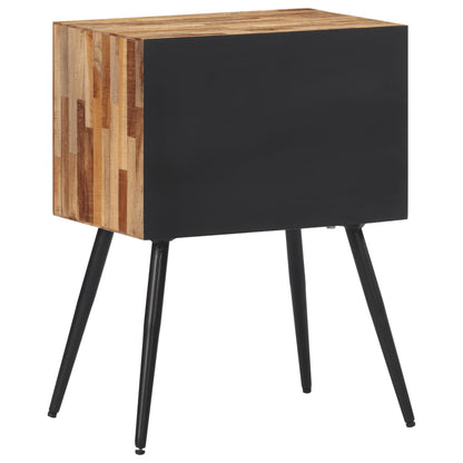 Mesita De Noche Madera Maciza De Teca 47x31,5x60 Cm_3