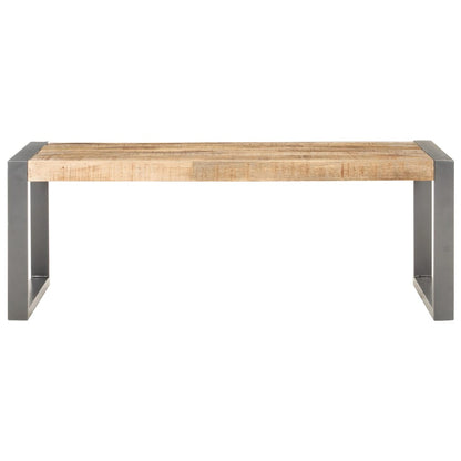 Mesa De Centro Madera De Mango Rugosa 110x60x40 Cm_0