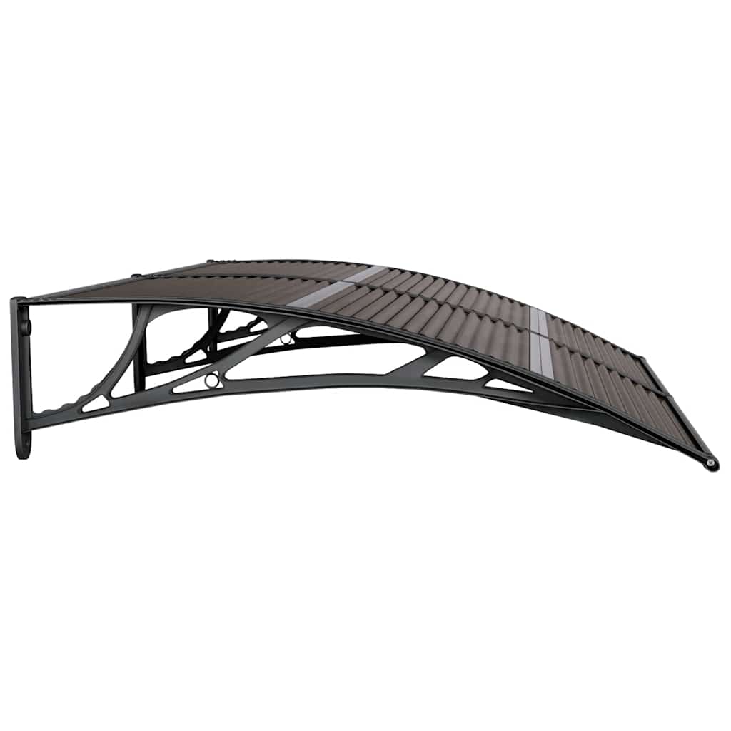 Marquesina De Puerta Policarbonato Negro 150x100 Cm_4
