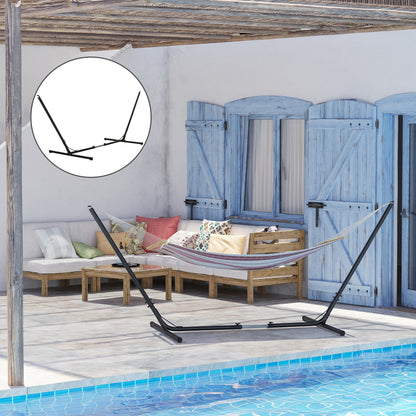 Outsunny Soporte Para Hamaca Jardín Ajustable Estructura De Metal_1