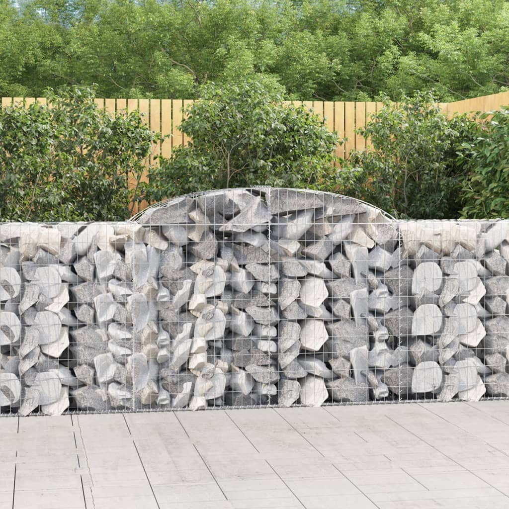 Cestas De Gaviones 25 Uds Forma De Arco Hierro 300x50x100/120cm_1