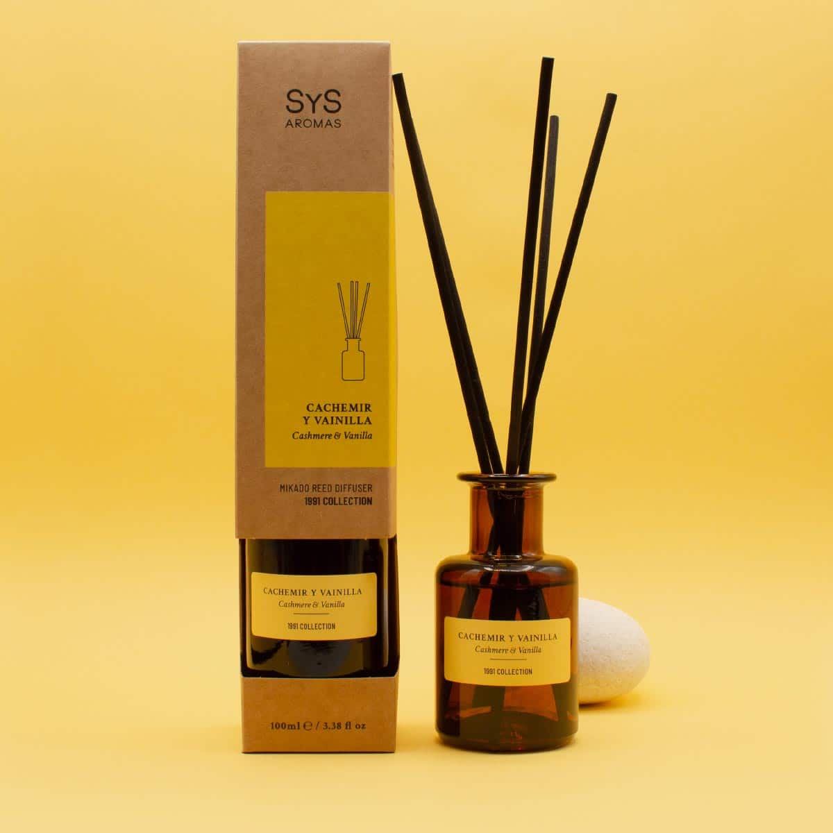 Ambientador Mikado Cachemir y Vainilla SYS Aromas 100 ml | Colección 1991 | Aroma Dulce y Cálido | Reconfortante_1
