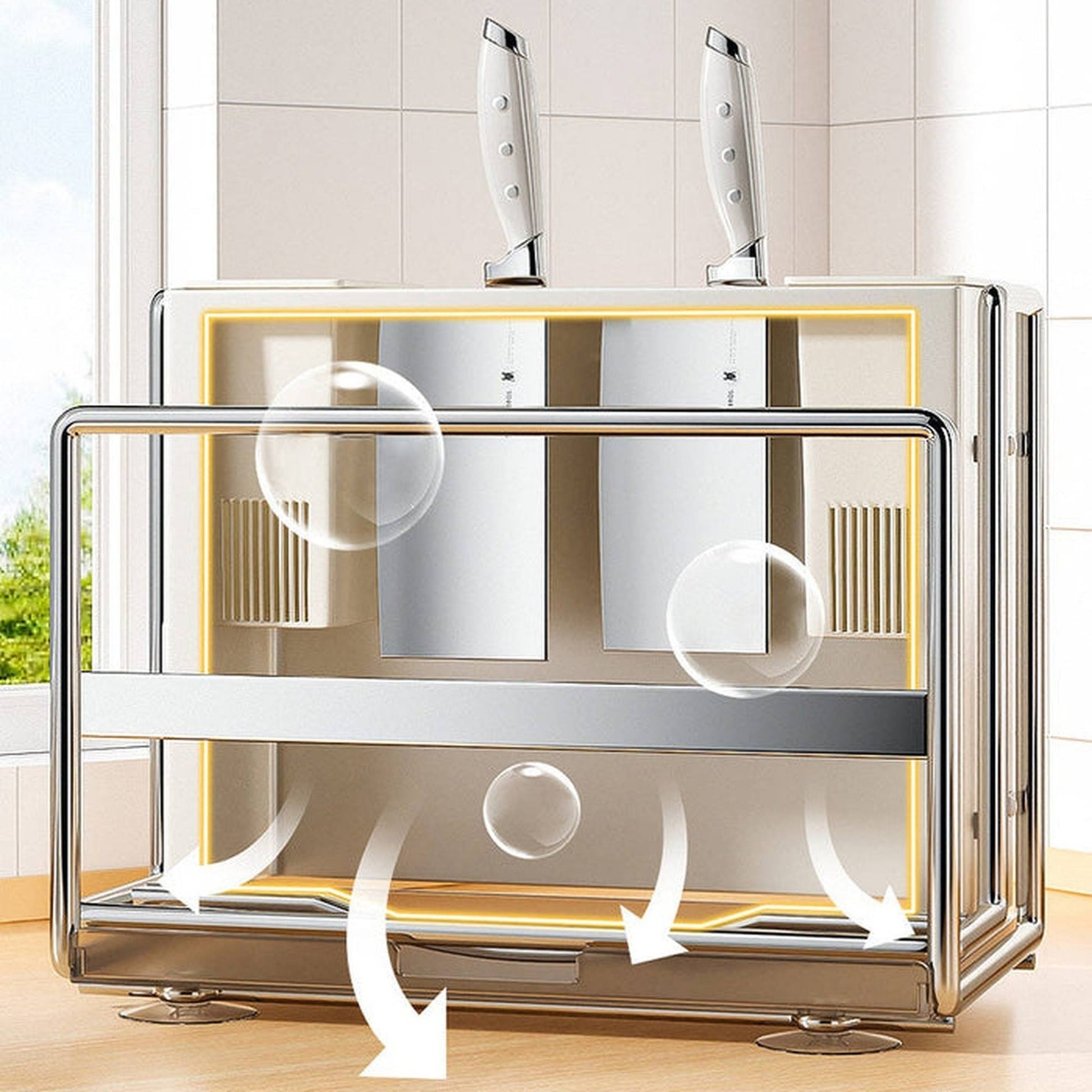 Joybos - Soporte Para Utensilios De Cocina Y Tabla De Corte