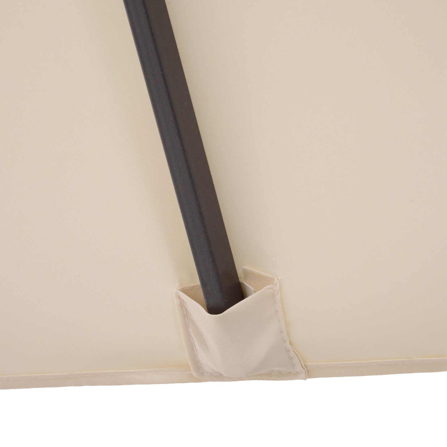 Sombrilla Doble Parasol Grande 4,55x2,65x2,38 M Con Manivela Manual Color Beige_3