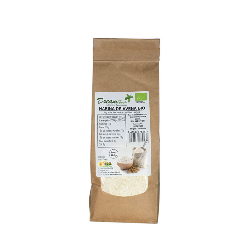Harina De Avena Integral Sin Gluten Bio 400g Dream Food_0