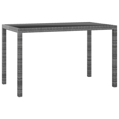 Vidaxl Set Comedor Para Jardín 3 Pzas Y Cojines Ratán Sintético Gris_4