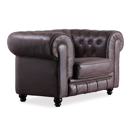 Sillón Chester Tejido Tapizado, Marrón, 115 X 75 X 84cm_0