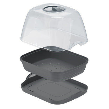 Semillero/bandeja Multiusos Respana Table Greenhouse, Dimensiones (mm) 257x196x185, Color Antracita