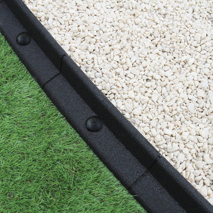 Bordes De Césped Flexibles Jardín Bordes De Césped Paquete De 10 X 1.2m_1