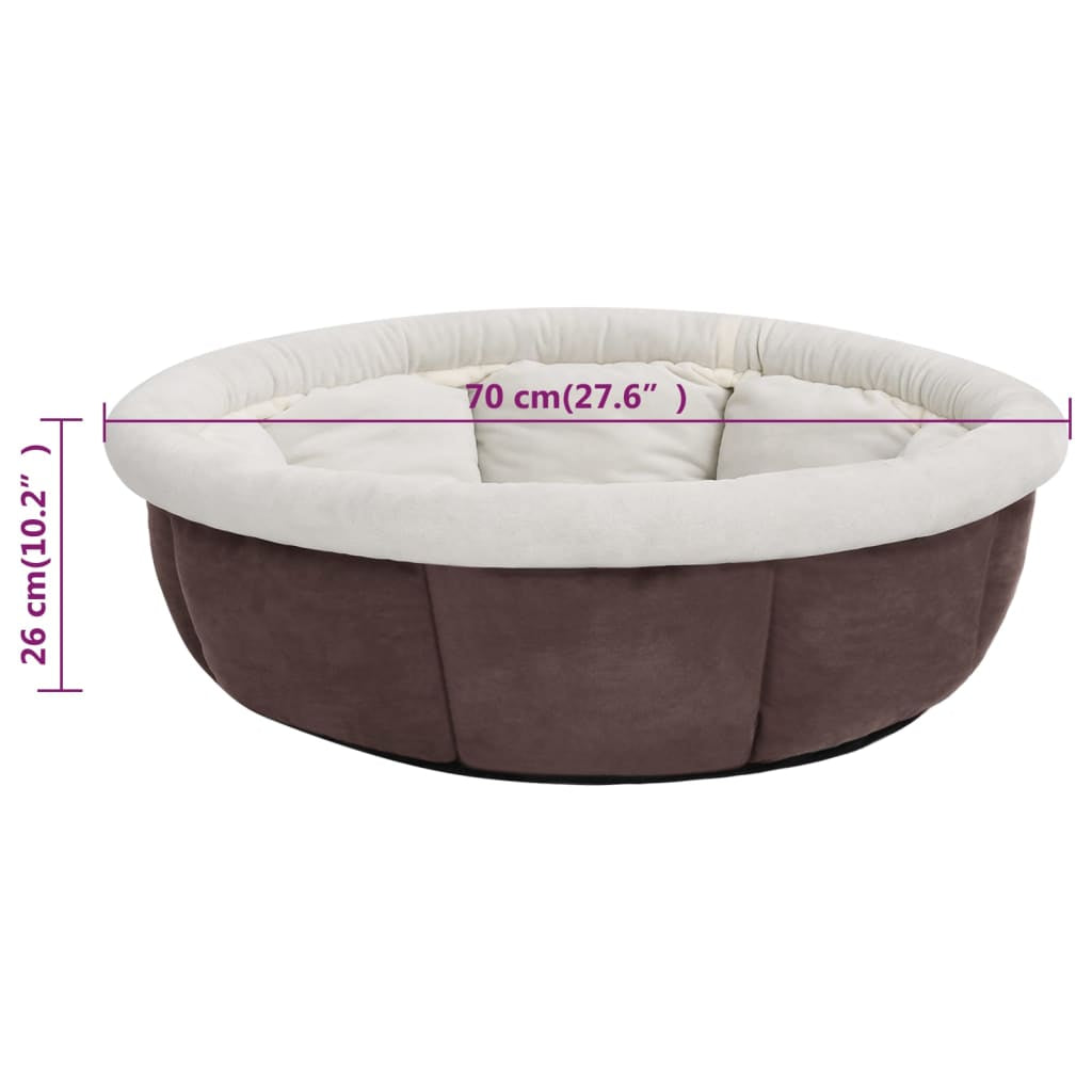 Vidaxl Cama Para Perros Marrón 70x70x26 Cm_2