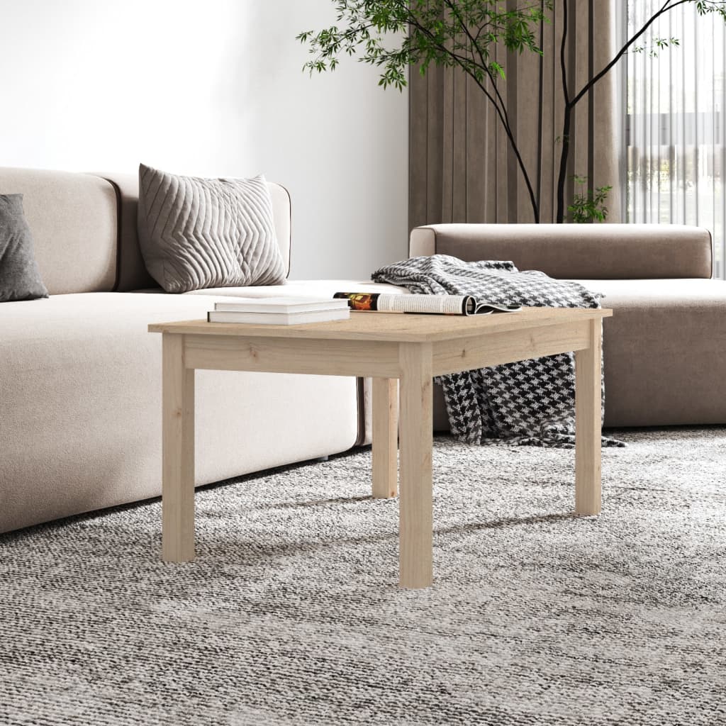 Mesa De Centro De Madera Maciza De Pino 80x50x40 Cm_3