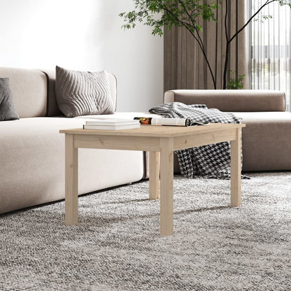Mesa De Centro De Madera Maciza De Pino 80x50x40 Cm_3