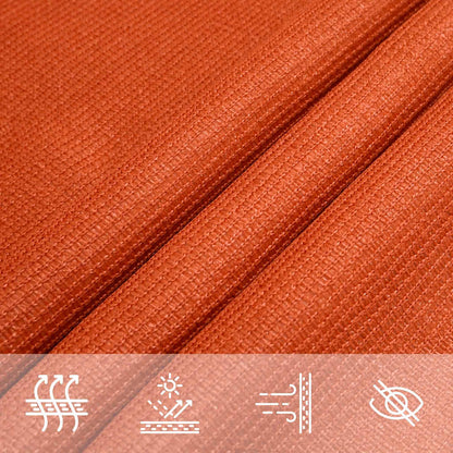 Toldo De Vela Triangular Hdpe Naranja 160 G/m² 5x5x6 M_3