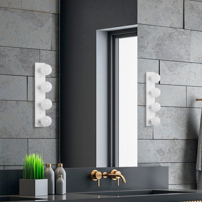 Aplique De Pared, Metal , Blanco, 10x10x60, Casquillo 4 X E27 Max 40 W_3