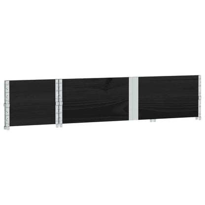 Jardinera De Madera Maciza De Pino Negro 150x50 Cm_5