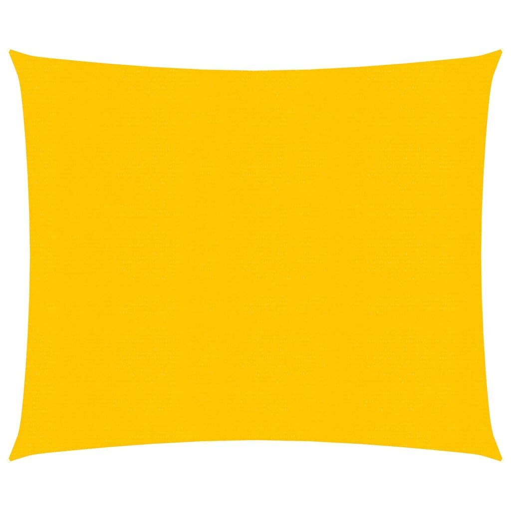 Vidaxl Toldo De Vela Cuadrado Hdpe Amarillo 160 G/m² 5x5 M_0