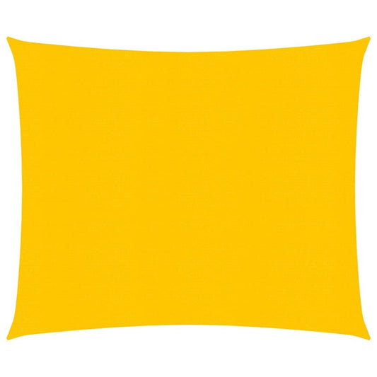 Vidaxl Toldo De Vela Cuadrado Hdpe Amarillo 160 G/m² 5x5 M_0