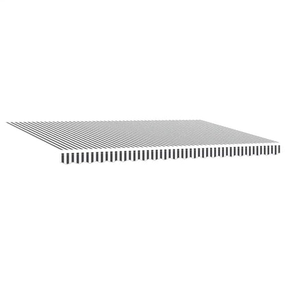Toldo Retráctil Aluminio Y Tela Gris Antracita Y Blanco 5x3 M_3