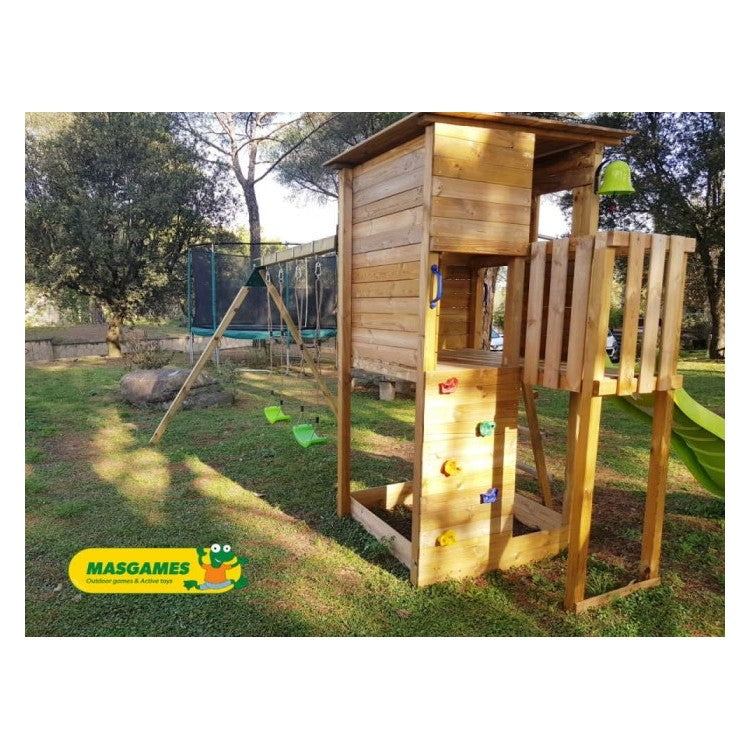 Parque Infantil Masgames Taga L Con Columpio Pared De Escalada._2