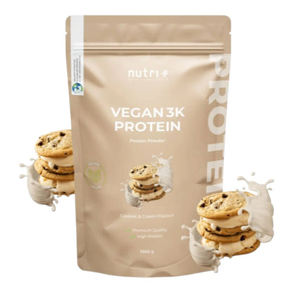 Vegan 3k Protein Powder 1 Kg Strawberry-cream_2