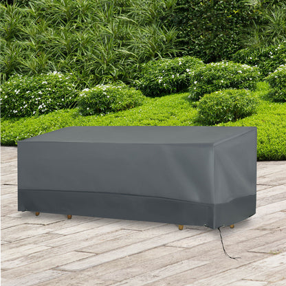 Outsunny Funda Protectora Para Muebles Jardín Tela Oxford 600d Impermeable Gris_1