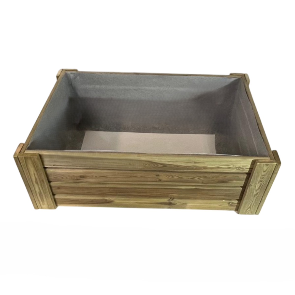 Cajón De Cultivo Natura. Altura De 40 Cm. Sin Base. Vidahuerto 120x120x40 Cm._2