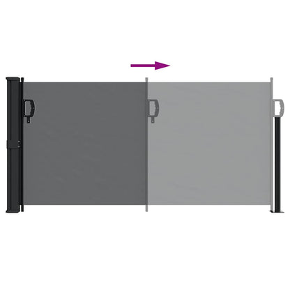 Vidaxl Toldo Lateral Retráctil Negro 100x500 Cm_4