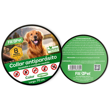 Collar Antiparasitos Para Perro Amarillo_2