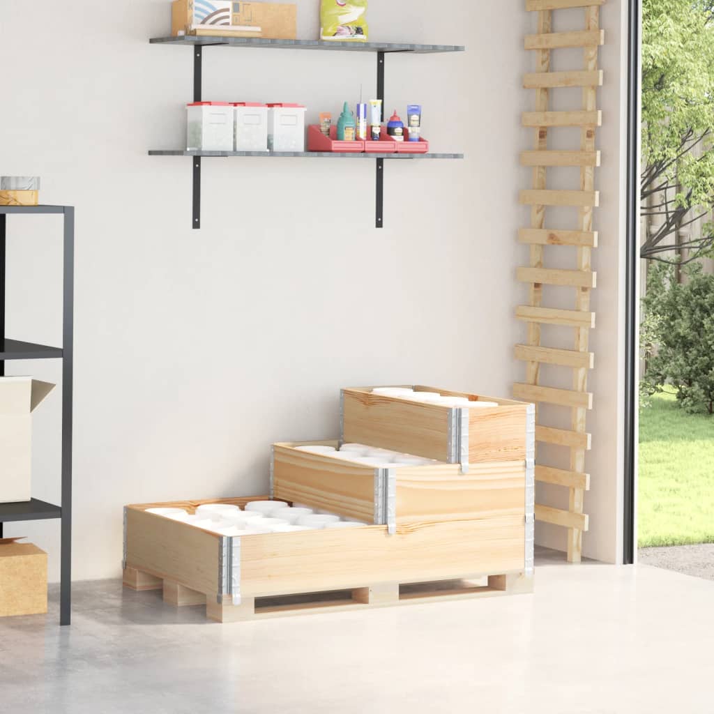 Arriate Elevado De 3 Niveles Madera Maciza De Pino 120x80 Cm_1