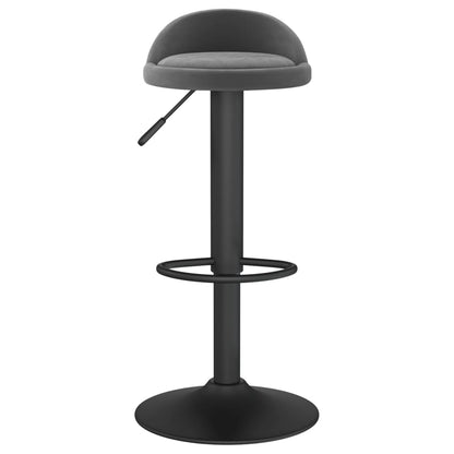 Taburete De Cocina De Terciopelo Gris Oscuro_1