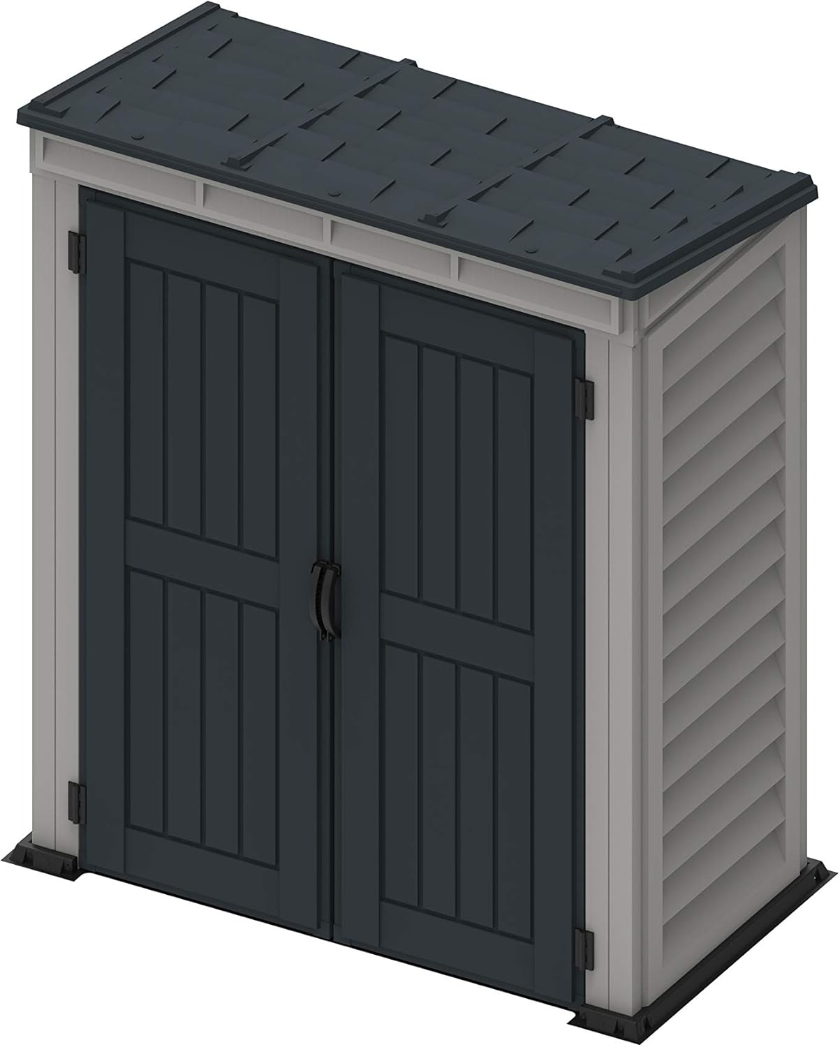 Duramax - Caseta Jardín - Yardmate Pent Plus 5x3 - Pvc - Gris Claro Y Oscuro_4