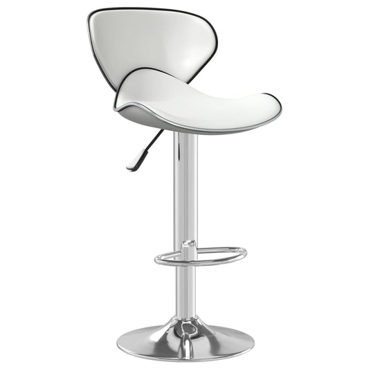 Taburete De Cocina Cuero Sintético Blanco_0