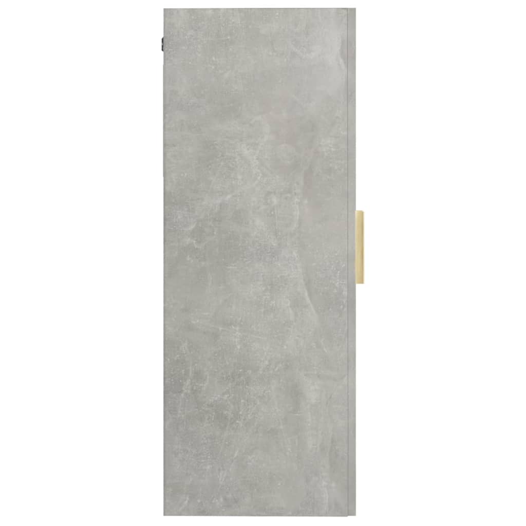 Armario Colgante De Pared Gris Hormigón 69,5x34x90 Cm / Vetonek_2